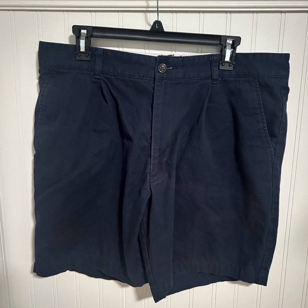 Navy Flat Front Men's Shorts